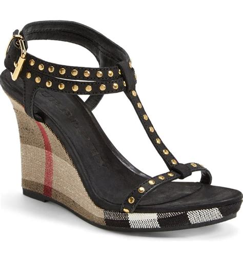 burberry satin sandals|Burberry wedges summer sandals.